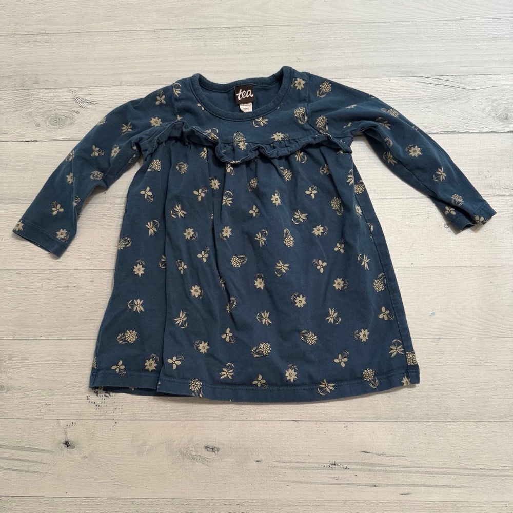 Tea Collection‎ girls floral long sleeve dress 9-12 months